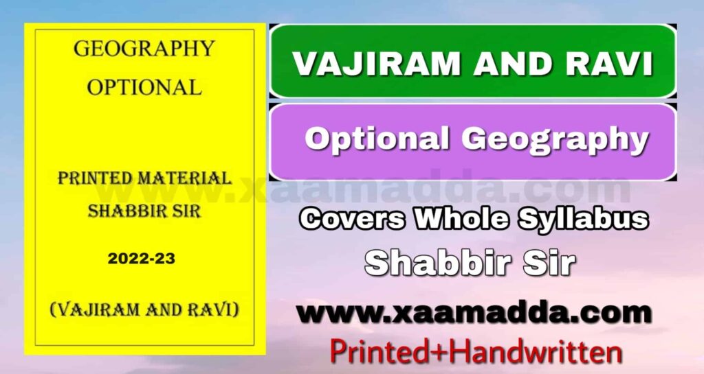 shabbir sir geography optional notes