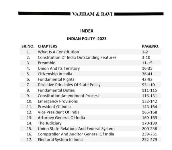 vajiram and ravi indian polity notes