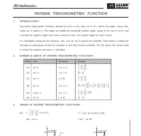 Allen Digital IIT/JEE Latest Notes - Image 3