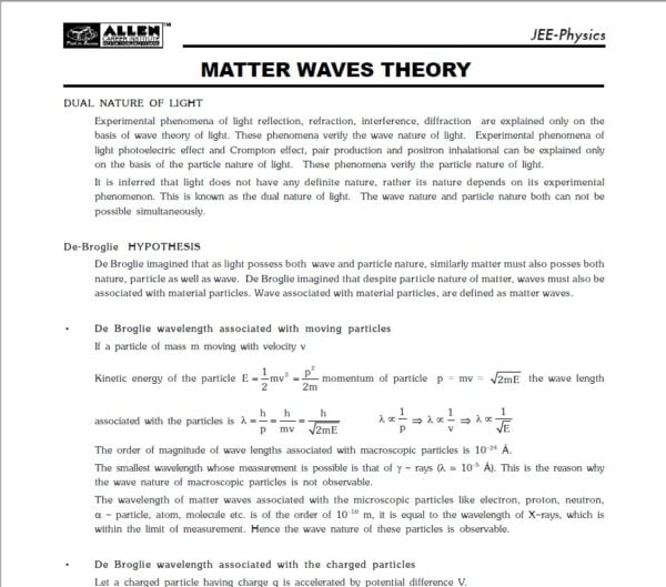 Allen Digital IIT/JEE Latest Notes - Image 2