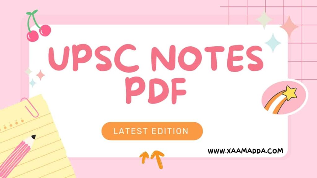 upsc notes pdf