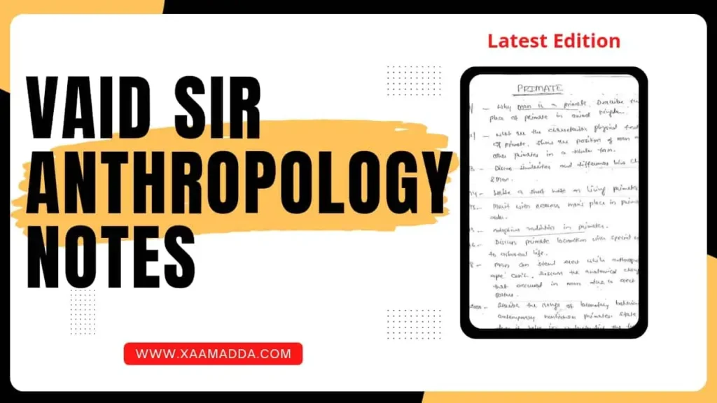 Vaid Sir Anthropology Notes